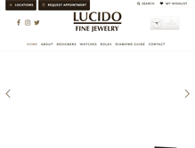Tablet Screenshot of lucidojewelry.com